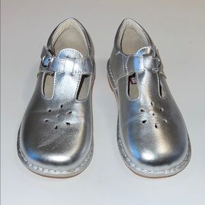 Lamour Silver Girl Kids Shoes with Buckle